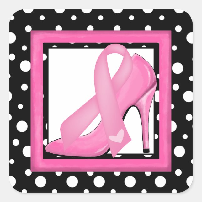 Cancer Awareness Square Sticker (Front)