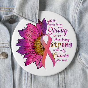 Cancer Awareness/Support  6 Cm Round Badge