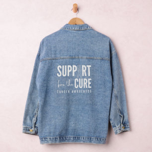 cancer awareness support cure Denim Jacket