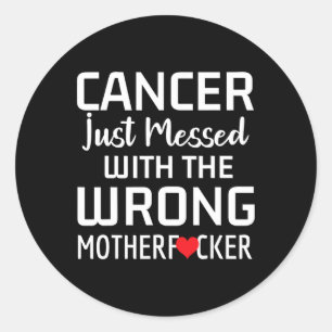 Cancer Awareness Support Get Well Cancer Fighter S Classic Round Sticker