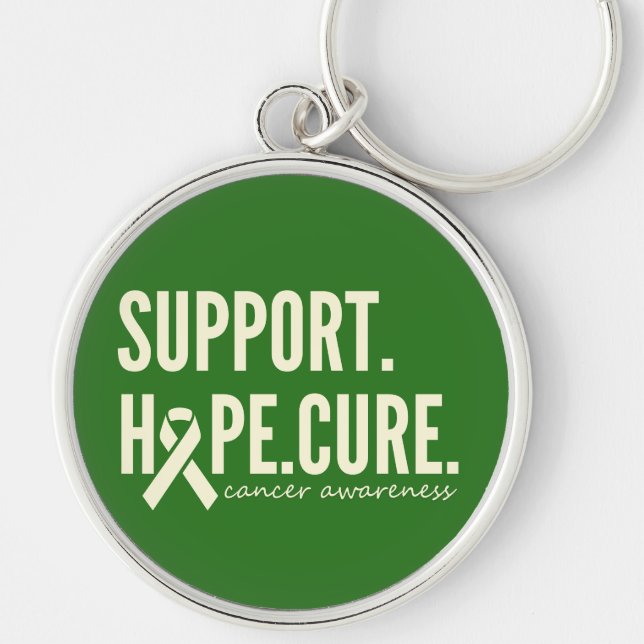 cancer awareness support hope cure Keychain (Front)