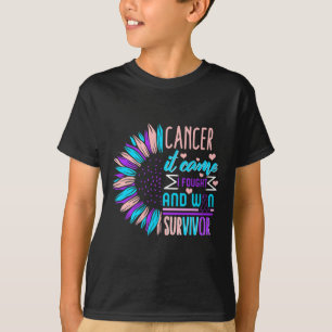 Cancer Awareness Survivor Sunflower Thyroidectomy T-Shirt