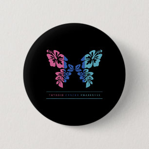 Cancer Awareness Thyroid Cancer Support 6 Cm Round Badge