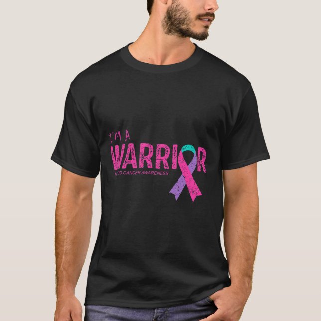 Cancer Awareness Warrior  T-Shirt (Front)