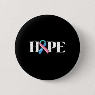 Cancer Awareness Wife Hope Survivor Warrior 6 Cm Round Badge