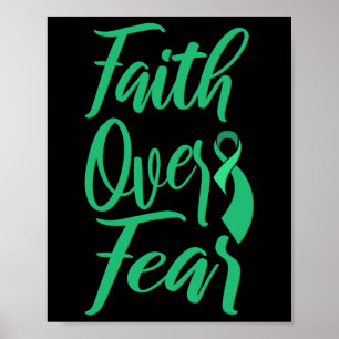 Cancer Awareness World Cancer Day Faith Over Fear Poster