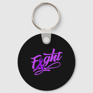 Cancer Awareness World Cancer Day FIGHT Chemothera Key Ring