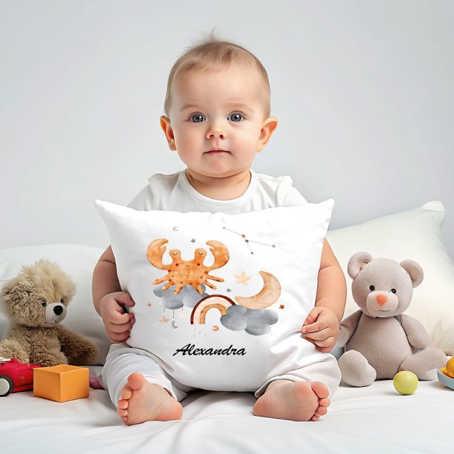 Cancer Baby - For Your Little Crab Zodiac Nursery  Cushion (Creator Uploaded)