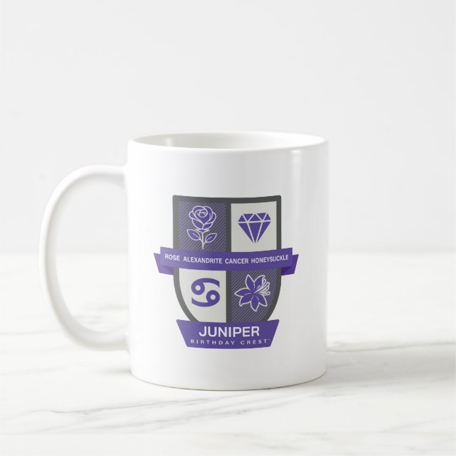 Cancer Birthday Crest™ for June 22-30 Mug (Left)