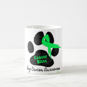 Cancer Bites Dog Cancer Lymphoma Awareness Coffee Mug