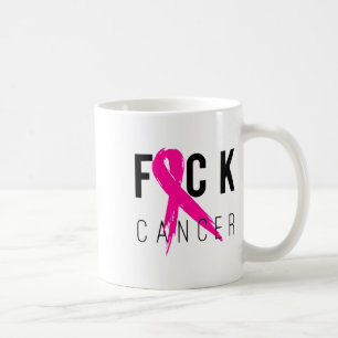 Cancer Breast Cancer Awareness Gift Retro Distress Coffee Mug