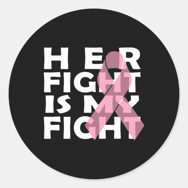 Cancer Breast Cancer  Classic Round Sticker (Front)