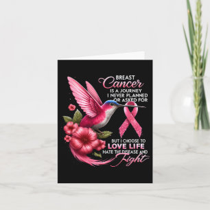 Cancer Breast Cancer Is A Journey I Never Planned  Card