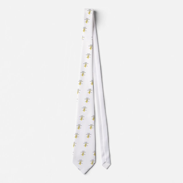 Cancer Bully (Gold Ribbon) Tie (Front)