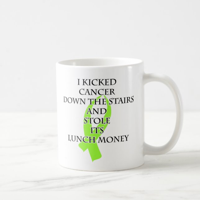 Cancer Bully (Lime Green Ribbon) Coffee Mug (Right)