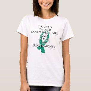 Cancer Bully (Teal Ribbon) T-Shirt