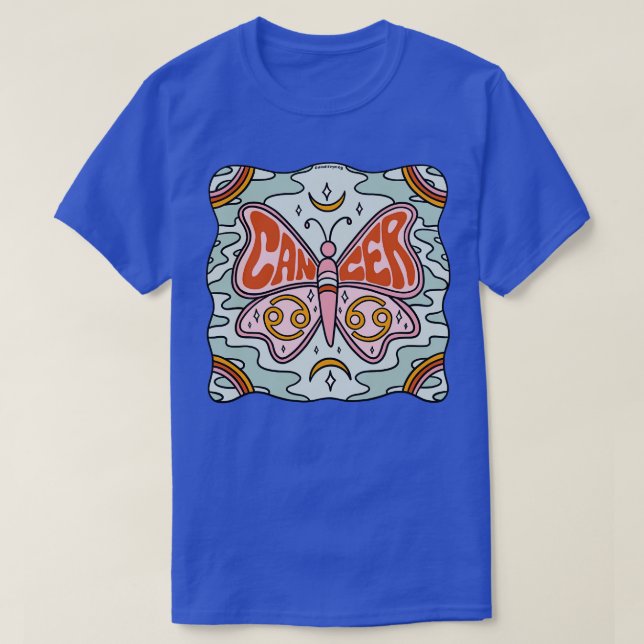Cancer Butterfly T-Shirt (Design Front)