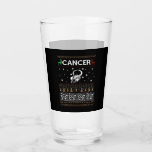 Cancer Christmas Ugly Sweater Glass