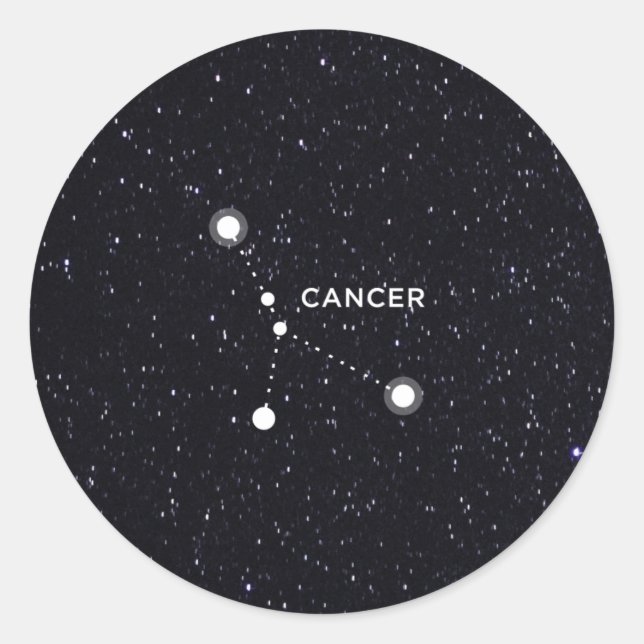 Cancer Classic Round Sticker (Front)