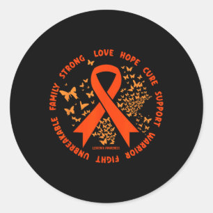 Cancer Clothing - Leukaemia Awareness 1 Classic Round Sticker