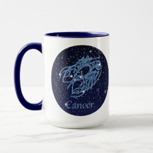 Cancer Constellation and Zodiac Sign with Stars Mug