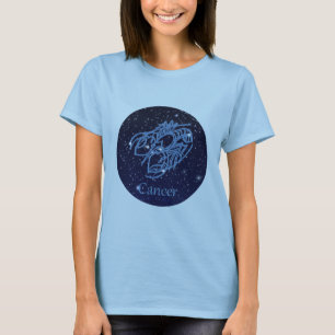 Cancer Constellation and Zodiac Sign with Stars T-Shirt