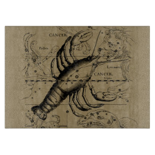 Cancer Constellation by Hevelius circa 1690 Cutting Board