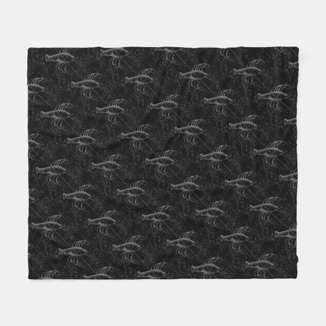 Cancer Constellation Hevelius 1690 Decor Fleece Blanket (Front (Horizontal))