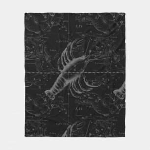 Cancer Constellation Hevelius 1690 Decor Fleece Blanket
