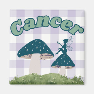 Cancer Cottagecore Aesthetic Fairy Mushroom Art Magnet