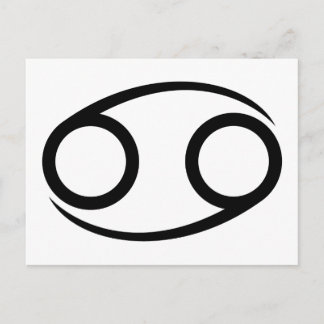 cancer crab greek astrology horoscope zodiac postcard