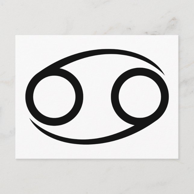 cancer crab greek astrology horoscope zodiac postcard (Front)