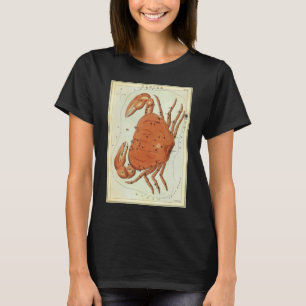 Cancer Crab Vintage Constellation, Urania's Mirror T-Shirt