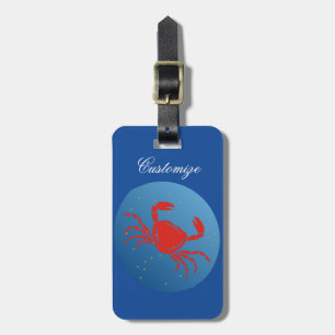 Cancer Crab Zodiac Thunder_Cove Luggage Tag