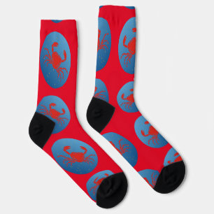 Cancer Crab Zodiac Thunder_Cove Socks