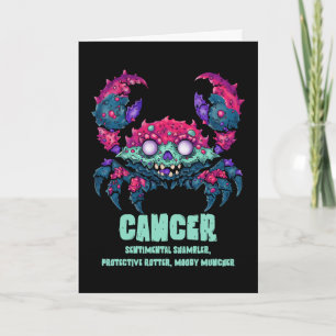 Cancer Crab Zombie Card