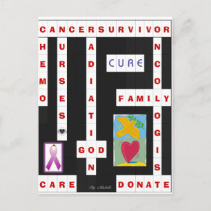 Cancer Crossword Postcard