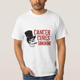Cancer Cures Smoking Smoking Skull with Top Hat