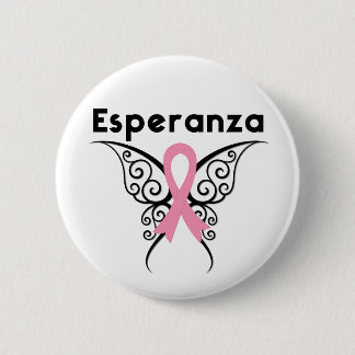 Cancer de Mama - Esperanza 6 Cm Round Badge
