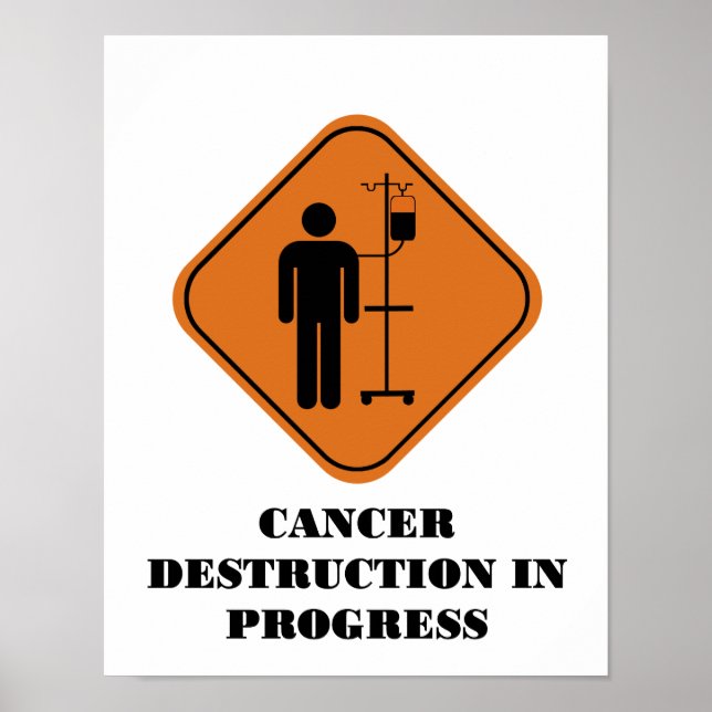 Cancer Destruction in Progress Poster (Front)