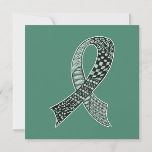 Cancer Disease Awareness Ribbon Pick Any Colour Invitation