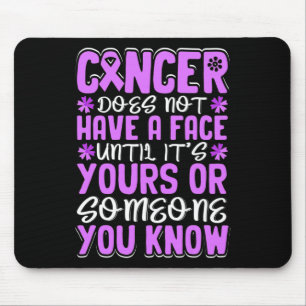 Cancer does not have a Face untill... - World Canc Mouse Mat