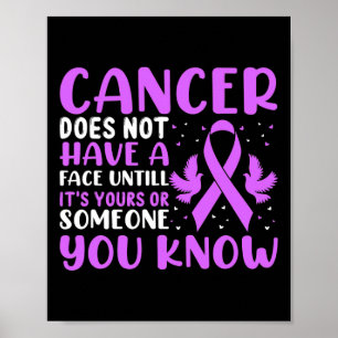 Cancer Does Not Have A Face Untill... - World Canc Poster