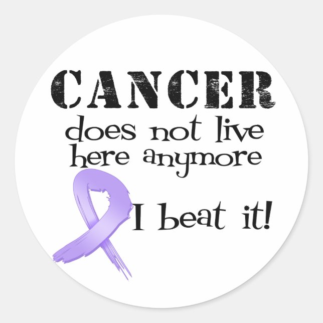 Cancer Does Not Live Here Anymore Classic Round Sticker (Front)