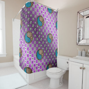 Cancer & Earth Boar Shower Curtain