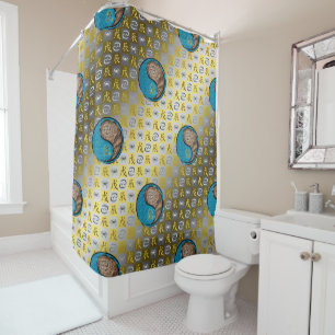 Cancer & Earth Dragon Shower Curtain
