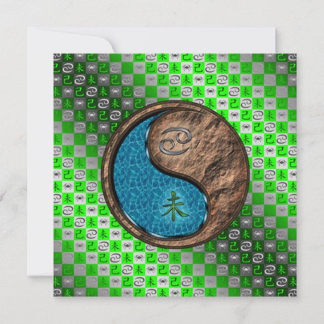 Cancer & Earth Goat Card (Front)