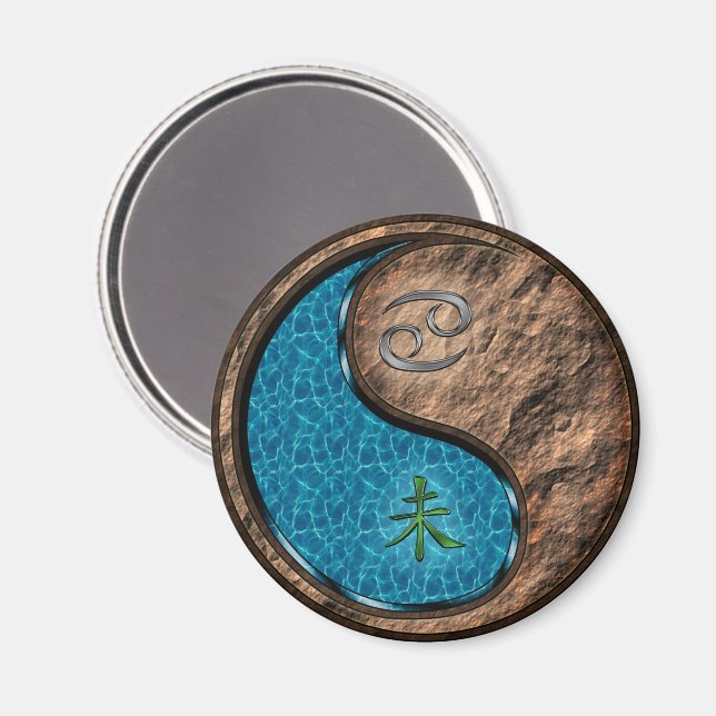 Cancer & Earth Goat Magnet (Front/Back)