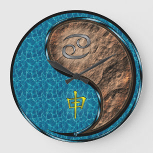 Cancer & Earth Monkey Large Clock