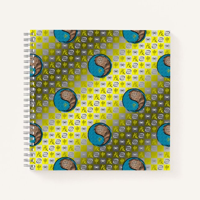 Cancer & Earth Monkey Notebook (Front)